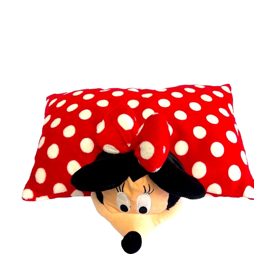 Disney Authentic Minnie Mouse Head Figures Red/white
